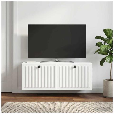 Mobile Porta TV da Muro Bianco 78,5 x 31 x 30 cm - Foto 2