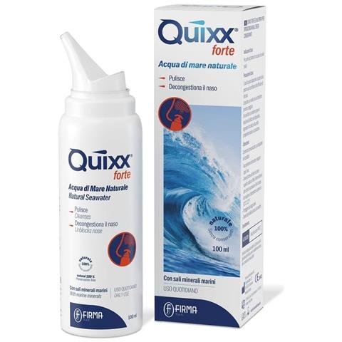 Soluzione Spray per Irrigazioni Nasali Quixx Forte Acqua Marina Ipertonica 100 ml - Foto 1