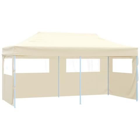 Tenda Per Feste Pop-up Pieghevole 3 X 6 M Crema - Foto 1