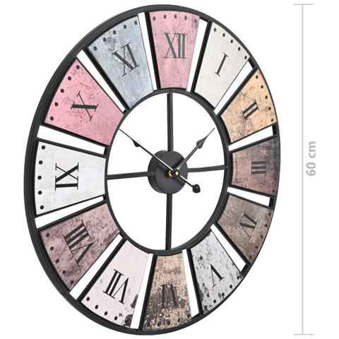 Orologio Da Parete Vintage Al Quarzo 60 Cm Xxl - Foto 2