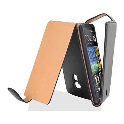 Custodia Compatibile Con Htc One Max In Nero Ossido - Coperchio Protettivo In Design Flip Realizzato In Similpelle Testurizzata - Foto 1