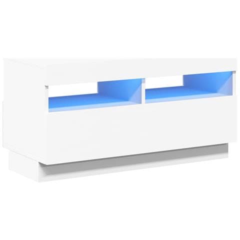 Mobile Porta TV con Luci LED Bianco 80x35x40 cm - Foto 2