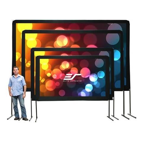 Schermo di Proiezione Yard Master OMS150H2-DUAL 150"manuale Formato 16:9 Nero - Foto 4