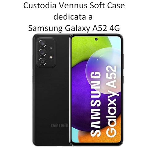 Vennus Custodia Tpu Silicone Lite Cover Soft-case Per Samsung Galaxy A52 4g - 5g Orange - Foto 2