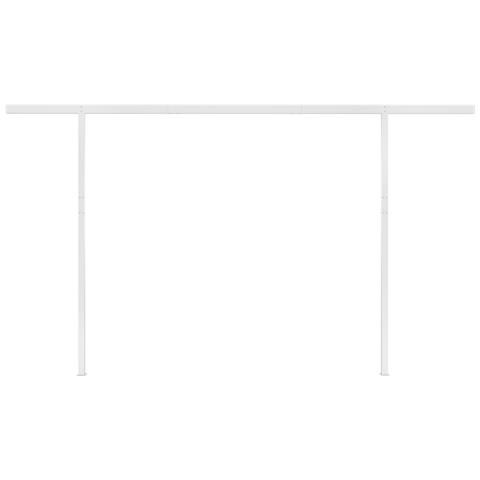 Tenda da Sole Retrattile Automatica con Pali 4,5x3 m Antracite - Foto 2