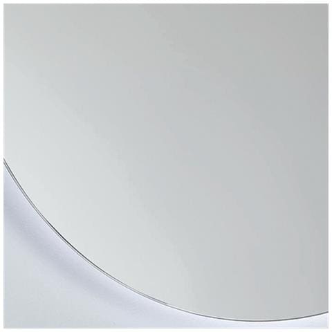 Specchio Rotondo Da Parete Retroilluminato Led, Specchiera Tonda Led Con Telaio In Alluminio Realizzata Interamente In Italia, Specchio Elegante Senza Cornice, Ø60cm - Foto 3