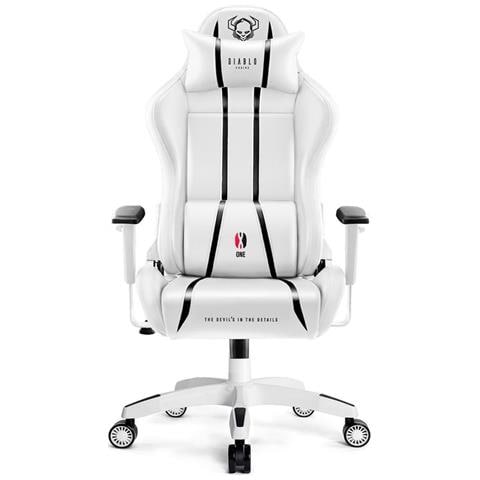 Sedia Gaming X-One 2.0 in Pelle Colore Bianco - Foto 2
