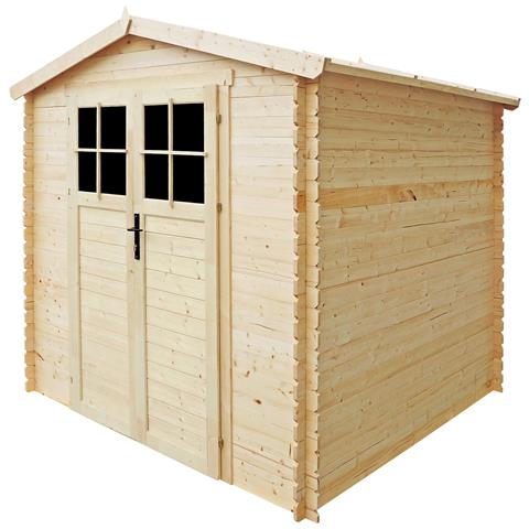 Casetta Da Giardino In Legno Per Esterni Con Pavimento Trattato Con Serratura Di Alta Qualità - L236xl226xa218 Cm / 4.33 M2 - Timbela M369f+m369g - Foto 1