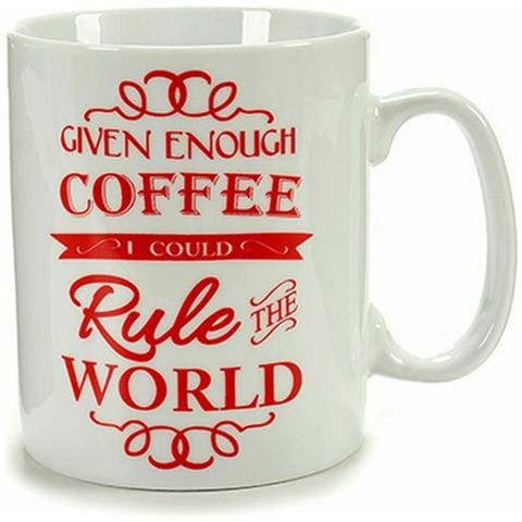 Tazza Mug Coffee Porcellana Rosso Bianco 500 Ml 24 Unità - Foto 2