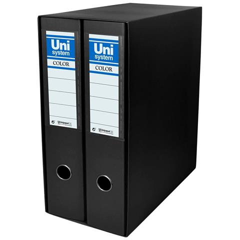 Classificatore A Leva 2 Pezzi Nero A4 (31,8 X 29 X 7,5 Cm) - Foto 1