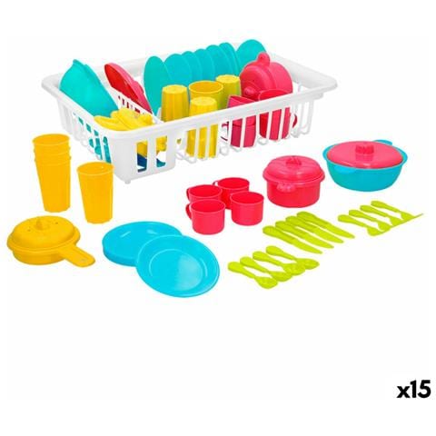 Set Di Accessori Per Bambini Colorbaby Giocattolo Scolapiatti 35 Pezzi (15 Unità) - Foto 1