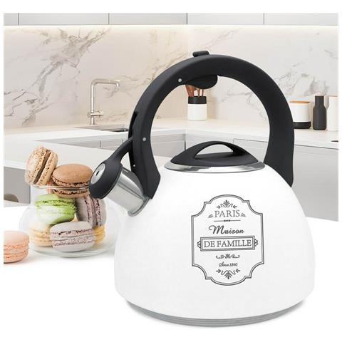 Teiera Mr-1324 Bianco Nero Acciaio Inossidabile 2,5 L - Foto 3
