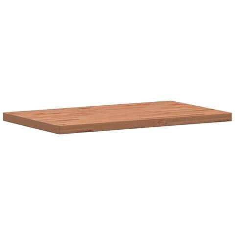 Piano Tavolo 100x60x4cm Rettangolare Legno Massello Di Faggio - Foto 3