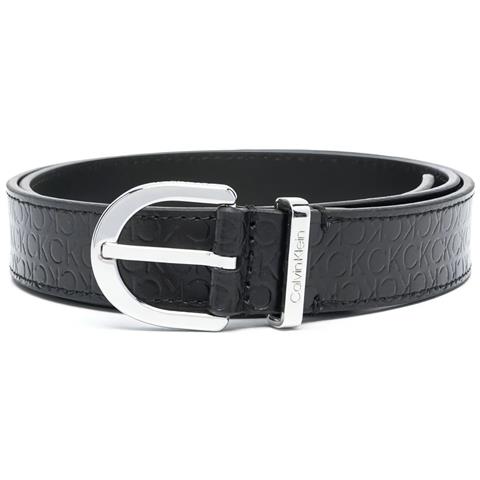 Must Rnd Belt 25mm Embossed Cintura Pelle Accessori Donna Nero Eu 75, K60k610385 Bax - Foto 1