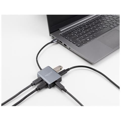 USB 10 Gbps Hub a 4 porte USB Type-C con connettore USB Type-C - Foto 3