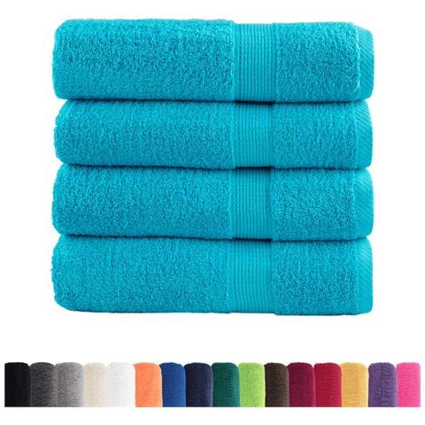 Asciugamani Da Bagno Solund 2 Pz Verdi 100x150 Cm 600 G/m - Foto 2