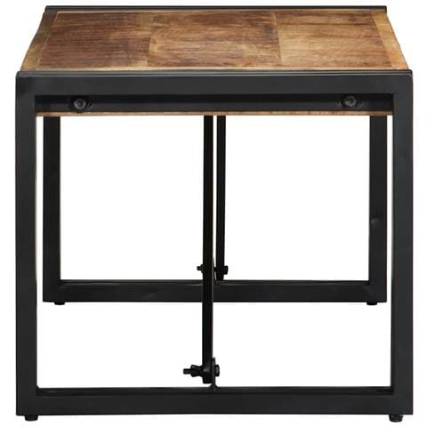 Tavolino 80x40x35 Cm In Legno Massello Di Mango Grezzo - Foto 3