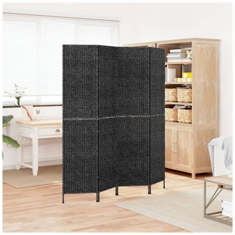 Divisorio Ambienti 4 Pannelli Nero 163x180cm Giacinto D'acqua - Foto 1