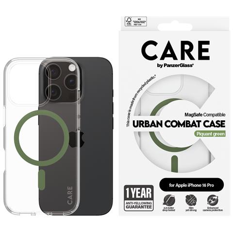 CARE by PG Green MagS iPhone16 6.3 Pro custodia per cellulare Cover Trasparente - Foto 2