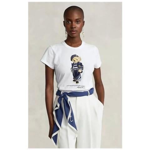 Polo Ralph Lauren T-shirt Donna - Bear Slim-fit Orsetto - Foto 2