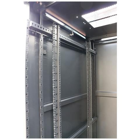 Extralink Armadio per montaggio su rack 42U 800x1000 Nero in piedi, Rack indipendenti, 42U, 1500 kg, Lucchetti, Griglie, Piedini regolabili - Foto 2