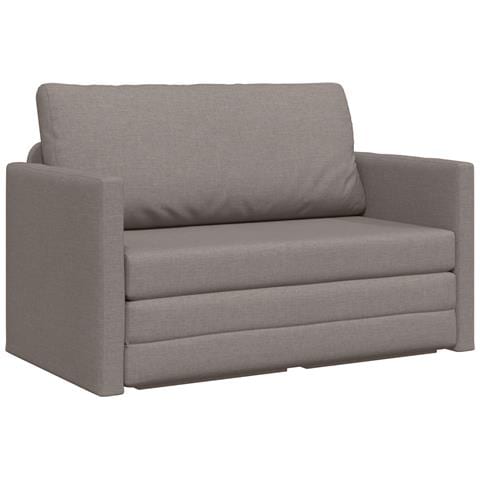 Divano Letto in Pietra 2-in-1 Tortora 124x71x78 cm Tessuto - Foto 1