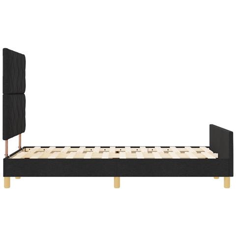 Struttura Letto in Tessuto Nero  120x200 cm - Foto 9