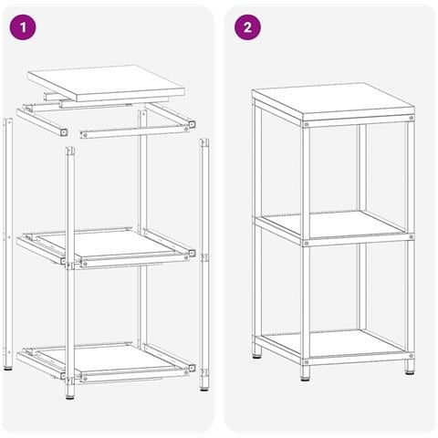 Mensola per il deposito in cucina Bianco Acciaio - Foto 9