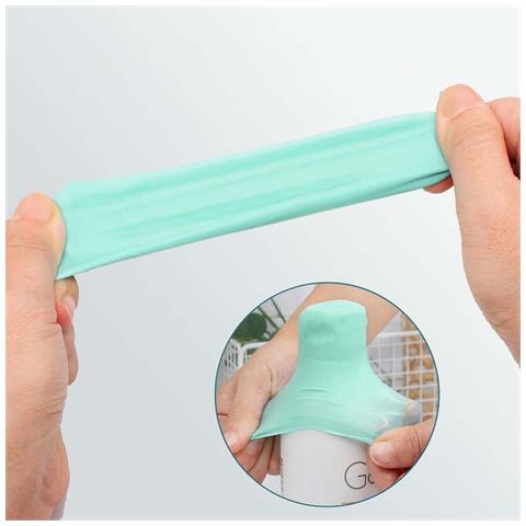 Set Da 10 Manicotti In Silicone A Prova Di Perdite Per Flaconi - Essenziali Da Viaggio Green - Foto 2