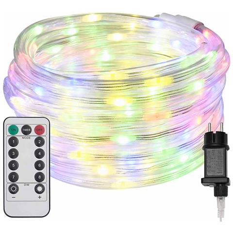 Luce a corda con 240 LED Multicolore 10 m PVC - Foto 1