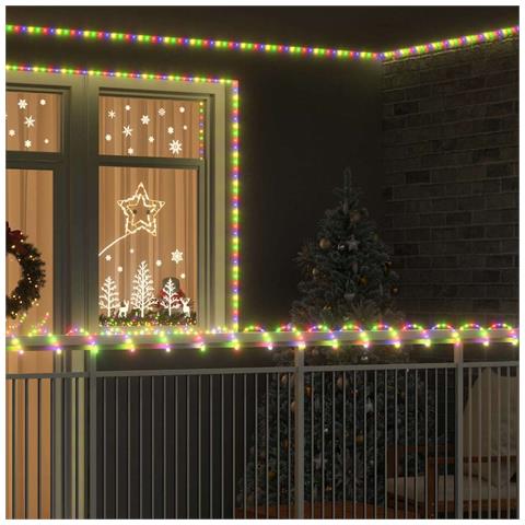 Luce a corda con 240 LED Multicolore 10 m PVC - Foto 2