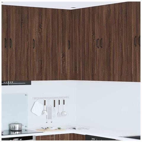 Pensile cucina con lo scaffale Rovere Marrone 57 x 57 x 100 cm - Foto 2