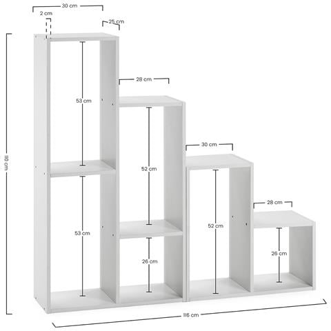 Scaffale Cies 6 Fori Colore Bianco - Foto 7