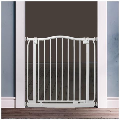 Safetots Cancelletto Di Sicurezza Con Parte Superiore Incurvata, 107cm - 116cm, Bianco Opaco - Foto 2