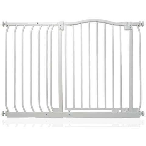 Safetots Cancelletto Di Sicurezza Con Parte Superiore Incurvata, 107cm - 116cm, Bianco Opaco - Foto 1