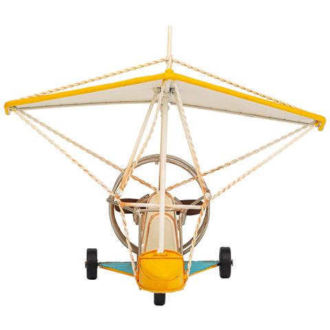 Aliante In Metallo Giallo 32x21,5x25h - Foto 2