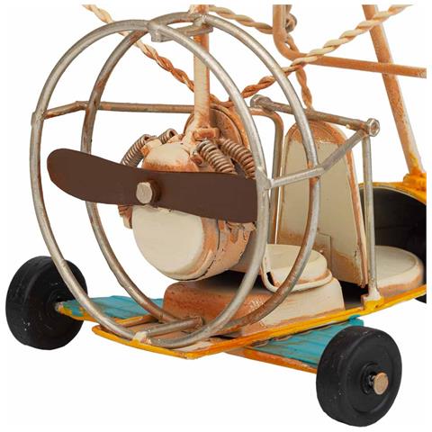 Aliante In Metallo Giallo 32x21,5x25h - Foto 8