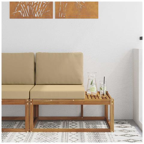 Divano da Esterno con cuscino Naturale 91 x 63 x 73 cm - Foto 2