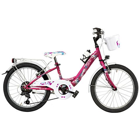 Bici Bimba Da Passeggio Misura 20 Telaio Venere Bambina Modello Baby Bunny Bb20cc 6v Con Cambio Con Luci - 28 Fuxia - Foto 1