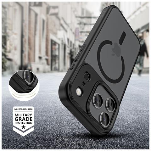 Custodia Per Iphone 17 Pro Max Nera Opaca Magsafe - Foto 2