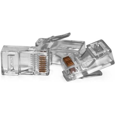 Connettori Trasparenti Rj45 Utp 50 Pz. 8p8c - Foto 1