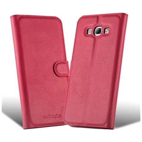 Custodia Compatibile Con Samsung Galaxy A8 2015 In Rosso Carminio - Coperchio Protettiva Con Chiusura Magnetica, Funzione Stand E Tasca Per Le Carte - Foto 6