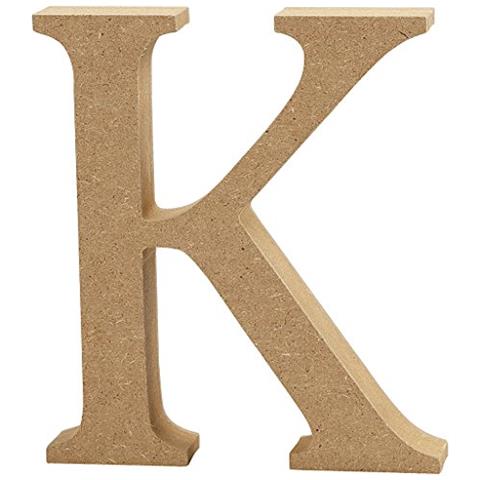Lettera, Altezza: 8 Cm, Mdf, K, 1 Pezzo. - Foto 2