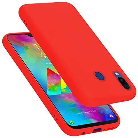 Custodia Compatibile Con Samsung Galaxy M20 In Liquid Rosso - Coperchio Protettivo In Silicone Tpu Flessibile - Foto 1