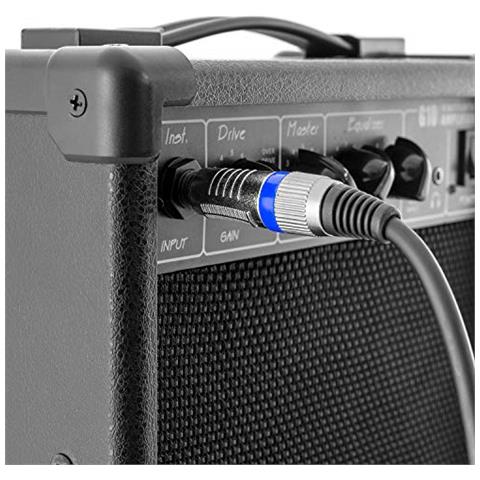 3m (10ft) Xlr Femmina A 14 Di Pollice Jack Cavo Microfono Con Intercambiabili Colorate Loops - Foto 4