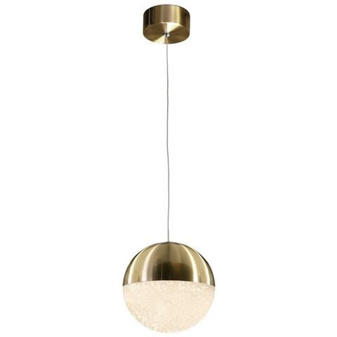 Sospensione A Soffitto Con Globo Led Integrato In Ottone - Foto 2