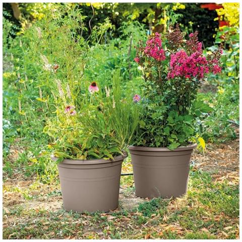 Vaso Per Fiori Rotondo Day R Camel - 60 Cm - Foto 1