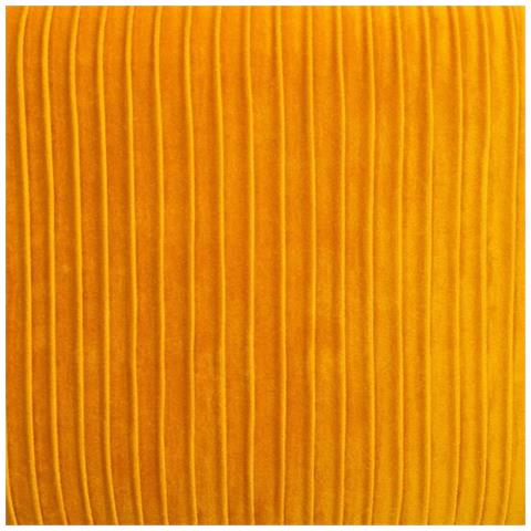 Sgabello Di Design In Velluto Solaro In Mdf E Metallo - Giallo - D. 35 X H. 41 Cm - Foto 1