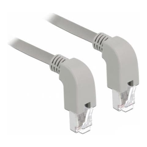 85858 Cavo Di Rete Grigio 0,5 M Cat5e Sf /utp [s-ftp] (Cat5e Network Cable, Angled Down /angled Down, 0.5m - - Foto 1