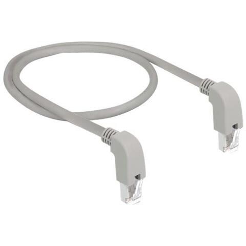 85858 Cavo Di Rete Grigio 0,5 M Cat5e Sf /utp [s-ftp] (Cat5e Network Cable, Angled Down /angled Down, 0.5m - - Foto 5